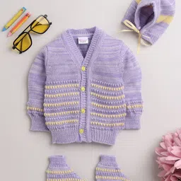 Little Angels3-Pcs Striped Baby Apparel Gift Set-image-92