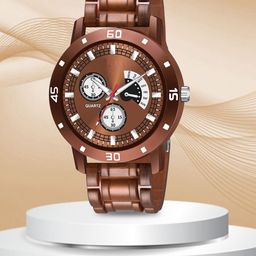 CSAMON Men Embellished Dial & Bracelet Style Straps Analogue Watch Aeviyo BRO D 801BLK-image-84