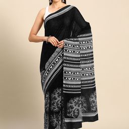 BUTA BUTI Ethnic Motifs Printed Pure Cotton Saree-image-94