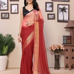LeeliPeeri Designer Ombre Pure Chiffon Ready to Wear Saree-picture-38
