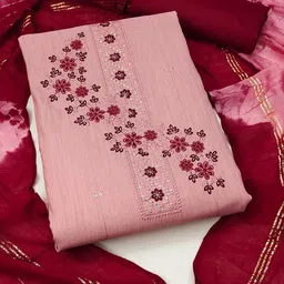 LeeliPeeri Designer Embroidered Unstitched Dress Material-image-95