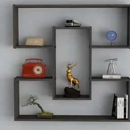 SIVOM MIZZ Brown Multipurpose Modular Wall Shelf-85
