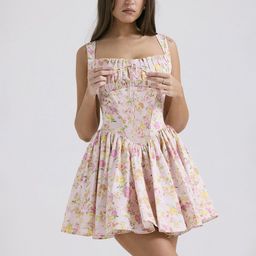 StyleCast x Revolte Floral Print Chiffon Fit & Flare Dress-image-54