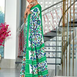 LeeliPeeri Designer Ikat Saree image 2