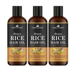 Park Daniel Set Of 3 Brown Rice Hair Oil - 60 ml Each-4