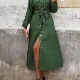 StyleCast x Revolte Shirt Midi Dress-image-59