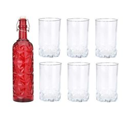 SOMIL Red Glass Airtight Can Bottle-image-67