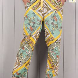 Style Shoes Pack Of 2 Floral Printed Mid-Rise Lounge Pants-image-50