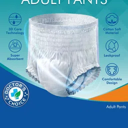 Not Out Set Of 3 3D Core Technology Adult Diapers - 10 Pieces Each - L image 2