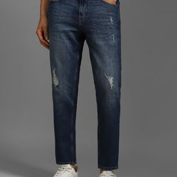 Louis Philippe Jeans Men Low Distress Heavy Fade Jeans-image-54
