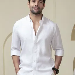 PERCH Men Slim Fit Opaque Casual Shirt-image-72