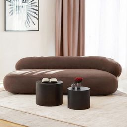 nestroots LuxeLounge Contemporary Mouse Grey 3 Seater Sofa-picture-42