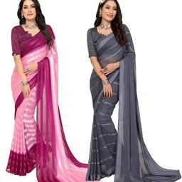 moda rapido Moda RapidoPack of 2 Women Satin Saree-picture-21