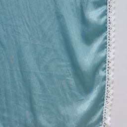 Sangria Floral Yoke Design Pleated Thread Work A-Line Kurta With Trouser & Dupatta image 4