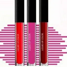 CIVAKI Set Of 3 Long Lasting Liquid Lip Color- 6 ml Each- Pink- Maroon- Red-45