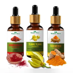 Nature Glow Herbal Set Of 3 Kumkumadi With Ylang Ylang & Turmeric Essential Oils- 15 ml-57