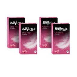Manforce Set Of 4 Ultra Feel Bubblegum Flavored Condoms - 10 Pcs Each-25