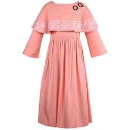 Wish Karo Girls Embroidered Fit & Flare Dress-image-94