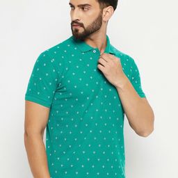GET GOLF Men Printed Polo Collar Pockets T-shirt-image-82