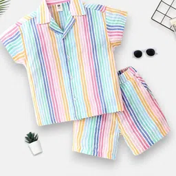 WINSWORLD ENTERPRISE Unisex Kids Printed Shirt with Shorts-picture-18