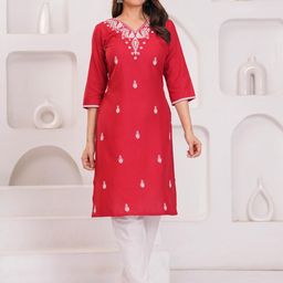 KURTIS Women Viscose Rayon Straight Kurtas-image-57