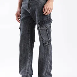 HERE&NOW Men Mid-Rise Mildly Distressed Jeans-picture-9