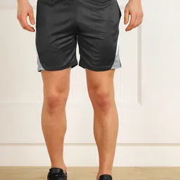 Moda Rapido Men Solid Colourblocked Slim Fit Mid-Rise Training or Gym Sports Shorts-picture-51