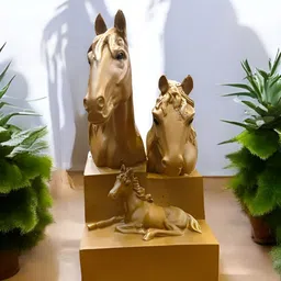 SANKALAN CREATIONS Brown Figurine Showpiece-image-74