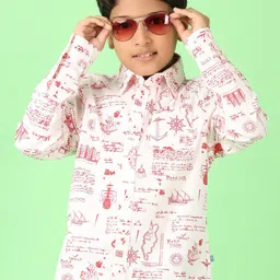 V-Mart Boys Floral Opaque Printed Casual Shirt-picture-58