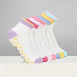 Pantaloons Junior Girls Pack Of 6 Printed Ankle-Length Socks-picture-23