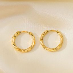 MYKI Contemporary Hoop Earrings-48