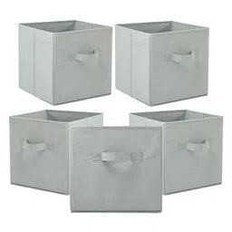 Kuber Industries Grey 5 Pieces Drawer Organiser-55