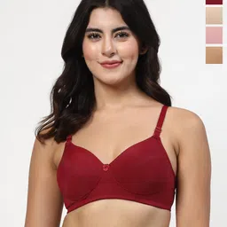 LILY dapyklis Full Coverage Lightly Padded Non-Wired Back Closure T-shirt Bra-picture-54