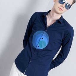 British Club Men Classic Slim Fit Opaque Casual Shirt-image-99