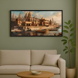 999Store Brown & Blue 1 Piece Canvas Other Wall Paintings-image-47