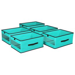 Kuber Industries Sea Green Set of 5 Regular Multi-Utility Organisers image 2