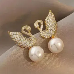 Celestique Pearls Beaded Contemporary Drop Earrings-image-62