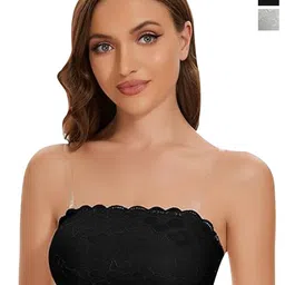 ComfyStyle Floral Bandeau Bra Full Coverage Lightly Padded-14