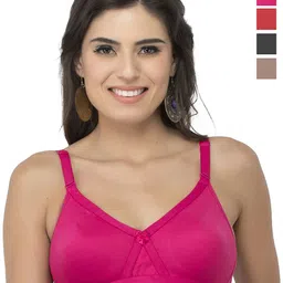 College Girl Pack of 4 Full Coverage Seamless Lightly Padded Minimizer Bra-40