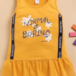 I LOVE MOM Print A-Line Dress-image-34