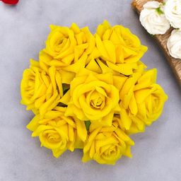 Gadinfashion Women Rose Flower Bridal Hair Bun Juda Gajra-18