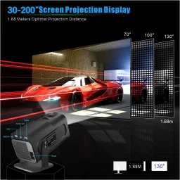 TOPPRO HY320 Mini 4K Support Native HD Android 11 WiFi 6/BT 5.0 Freestyle Auto Keystone (5000 lm / 1 Speaker / Wireless / Remote Controller) Portable Projector image 4