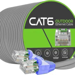 Sadow LAN Cable 15 m 15 Meter Cat 6 Outdoor Ethernet Cable Internet LAN Cable RJ45 Patch Cord-18