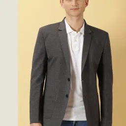 Men Solid Single Breasted Casual Blazer-image-24