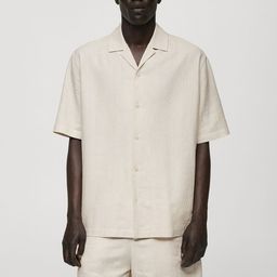 MANGO MAN Opaque Casual Shirt-image-95