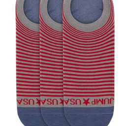 JUMP USA Men Pack of 3 Striped Shoeliners-18