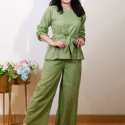 Libas Women Floral Printed Pure Cotton Night suit-image-92