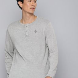Skechers Self Design GOKNIT PIQUE Henley Neck Sports T-shirt-image-41