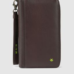 WROGN Men Brown Solid Leather Passport Holder-image-19