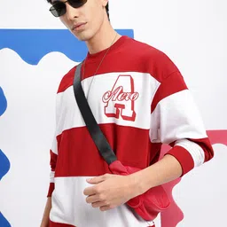 Aeropostale Colourblocked Drop-Shoulder Sleeves Sweatshirt with Brand Logo Detail-picture-52